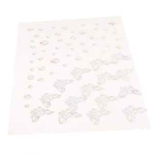 NIYANGLE Autocollants Strass Paillet&eacute;s Pour Visage Yeux Bijoux Corps Maquillage D&eacute;coratif (Telinei, neuf)