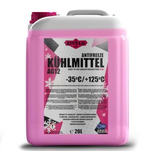 ZIVELA G12 Antigel pour radiateur jusqu'à -35 ° - 20 litres | G12+ Liquide de refroidissement pour voiture | Prêt à l'emploi | Protection durable (ZIVELA, neuf)