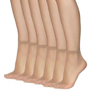 Annes styling Chaussettes transparentes mates ultra fines pour femmes et filles Chaussettes basses d&eacute;contract&eacute;es &eacute;l&eacute;gantes Chaussettes confortables &Eacute;paisseur 15 deniers Id&eacute;ales pour les sandales &agrave; (GXT SPORT LTD, neuf)