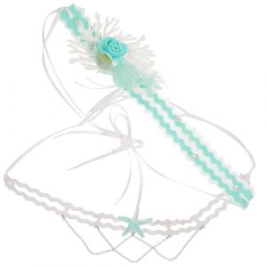 DEARMAMY 1ensemble Accessoires De Sirène Diadème Et Collier De Mer Pour à Thème Photographie Et Déguisement (Liiane, neuf)