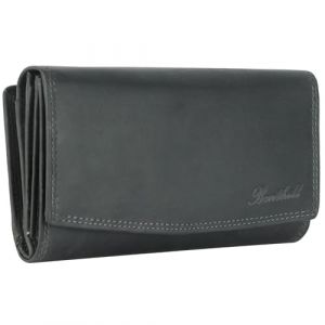 Benthill Femme Portefeuille Grand en Cuir v&eacute;ritable | Grand Porte Monnaie XXL avec Protection RFID | Portefeuille avec de Nombreuses Poches pour Cartes, bo&icirc;te Cadeau Incluse, Color:Olive - Gris (Benthill, neuf)