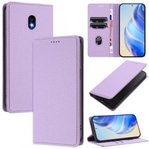 xinyunew Coque pour Samsung Galaxy J330/J3 2017, RFID Blocage Portefeuille Etui &agrave; Rabat, Housse en Cuir PU pour Samsung Galaxy J330/J3 2017, Violet (xinyunew, neuf)