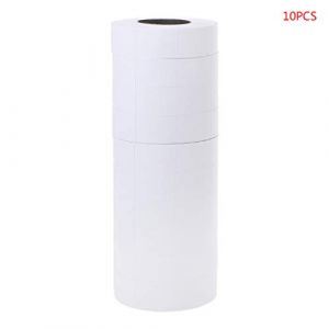 Lyguy Rouleaux d'étiquettes de Prix, 10 Rouleaux d'étiquettes de Prix Papier Recharge étiquette de marquage Autocollant Double rangée pour étiqueteuse MX-6600 (Yi Chi Trading Co., neuf)