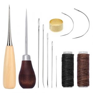 TICKLELY Kit de Couture Complet, Aiguilles &agrave; Coudre de Haute Qualit&eacute;, Fil &agrave; Coudre et Kit de Couture en Cuir pour Tous Vos Besoins de Couture (GOOLIN, neuf)