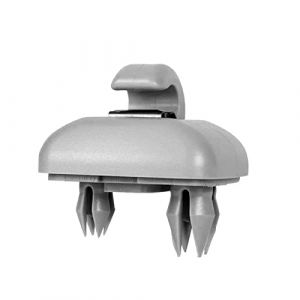 Shkalacar Clip de crochet de fixation de pare-soleil de voiture Crochet de pare-soleil intérieur Clip de pare-soleil compatible avec Audi A1 A3 A4 A5 Q3 Q5 (8E0 857 562) A7 B6 B7 B8 S4 S5 - Gris (RaiJun, neuf)