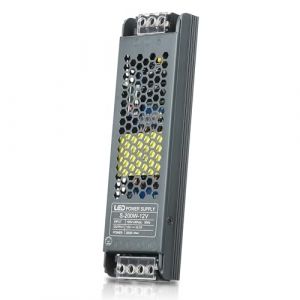 Neoglint Transformateur 12V 200W, Alimentation 12V AC 220V vers DC 12V 16.7A, Alimentation LED 12V, Ultra Mince Transfo, LED Driver, Transformateur LED 12V pour bande lumineuse et Ampoules LED (SHUOTUOWEI, neuf)