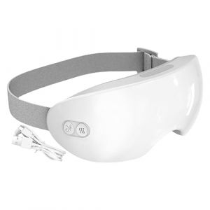 Couvre-yeux de massage – Masque pour les yeux chauffant de 6 pouces | Appareil de massage intelligent – ​​ pour les yeux chauffant et rafraîchissant rechargeable avec compresse de vapeur pour la (pessey, neuf)