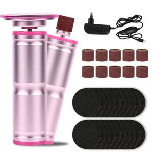 Glovios Rapeuse Pieds &Eacute;lectrique Puissante, 2 en 1 R&acirc;Pe Electrique Pieds, Plusieurs Vitesses R&eacute;glables Ponceuse Pieds Electrique pour Pieds Pedicure (Gazmoonwalk Trade Kft., neuf)