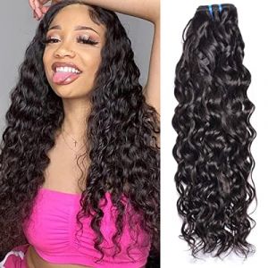 Water Wave Human Hair Bundles Court Tissage Cheveux Naturels Bouclés Meche Bresilienne En Lot Meche Naturelle Tissage Bouclé Naturel Couleur Noire Naturelle 100g 8 Pouce (beiyuan hair product, neuf)