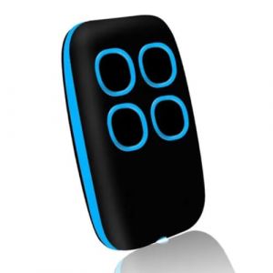 Télécommande portail universelle 4 en 1, télécommande rolling code universel multifréquence de 280 à 868 mhz. Radiocommande portail programmable version mise à jour avec liste de compatibilité (bleu) (Soleilx, neuf)
