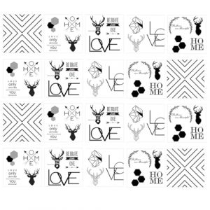 COYUN 20 Pièces Carreaux Adhesif Cuisine 10x10 cm Stickers Muraux Cuisine Amovible Carrelage Adhesif Mural Stickers Carrelage Vintage Credence Adhesive Carrelage Adhesif Mural Cuisine pour Cuisine (HLWA RETAILS LTD UKSTORE, neuf)
