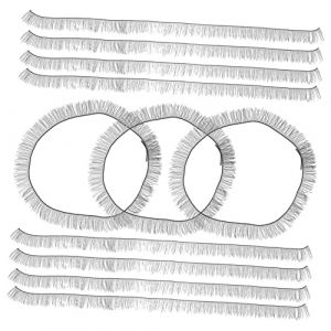 LOLIPPYY Faux Cils De Poupée 30 Pièces Petits Cils Noirs 0,6 Cm/0,8 Cm/1,0 Cm Pour Maquillage Poupée Diy Fournitures Artisanales (altituyse, neuf)