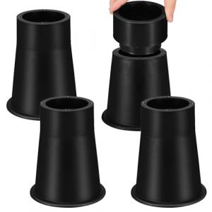 Coptiner 4 pi&egrave;ces Bedding Rehausseurs de meubles r&eacute;glables charge lourde Rehausseurs de lit avec patins en caoutchouc Heavy Duty Rehausseurs de meubles pour canap&eacute; bureau canap&eacute; table biblioth&egrave;que lit (Captina, neuf)