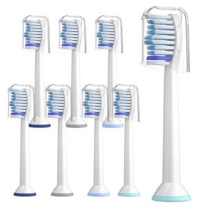 T&ecirc;tes de brosse compatibles avec Philips Sonicare Brosse &agrave; Dent &eacute;lectrique, Brossettes de rechange pour 3100/7100/EasyClean/HealthyWhite et autres manches Snap-On (ZZWH SHOP, neuf)