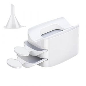 Plateau à poudre pour immersion des ongles - Plateau de recyclage de poudre pour immersion | Plateau portable pour poudre d'immersion double couche | Système de plateau de recyclage de poudre par (xinlufia, neuf)