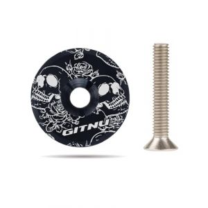 HUVZOR 1 pi&egrave;ce Bouchon de Potence VTT, &Eacute;l&eacute;gant, Tige de Casque, Alliage V&eacute;lo, Capot Sup&eacute;rieur de Fourche Avant, pour V&eacute;lo de Route, Cyclocross, VTT et Highway Bicycle(noir) (Volumetech OU, neuf)