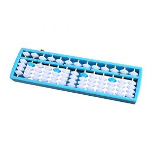 Larcele Perle Arithmétique Abacus Comptage Abaque avec Bouton de Réinitialisation Fournitures Scolaires pour Les étudiant,13 Colonnes SP-02 (Bleu 1) (Larcele Store, neuf)