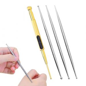 GNHG 4 Pi&egrave;ces Double Sonde Pour l'acupuncture et l'acupression, Acupuncture Oreille Acupuncture Pen, Stylo Acupuncture, Outils de R&uml;&brvbar;flexologie Faciale, acupuncture, acupression (SIMIVIS CARSON, neuf)