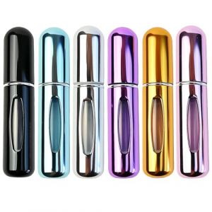 JoyEcho Lot de 6 Flacons &agrave; Parfum Vides avec Vaporisateur, Flacon Voyage Rechargeable 5ml, Atomiseur Parfum pour Voyages et &Eacute;chantillons, Spray Vide R&eacute;utilisable, Diff&eacute;rentes Couleurs (YanRongGuan, neuf)