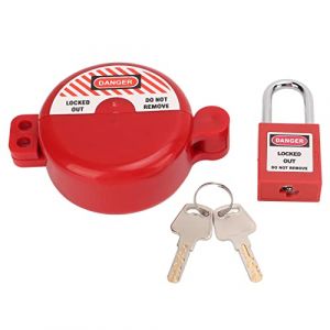 BORDSTRACT Verrou De Valve De Verrouillage pour Bouteille De Gaz avec Cadenas De Sécurité Résistant à la Chaleur Et Aux Chocs pour Robinet d'eau Et De Gaz (Starlight66, neuf)