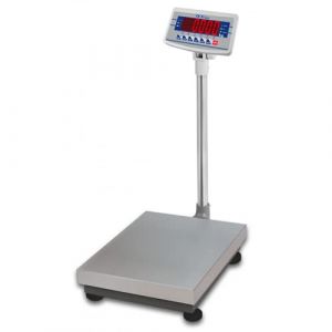 ABDPRO - Balance pèse colis - Plateau en inox 400x500 mm - Balance Professionnelle de Pesage au Sol de Haute Qualité - Écran LCD - Haute Autonomie 80 h (Portée 150 kg/Précision 10 g) (PMC MILLIOT, neuf)