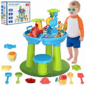 Diealles Shine Table Eau Sable, Multifonctionnel Table Eau Enfant Exterieur, Table de Jeux Exterieur Enfant de 1 2 3 4 Ans (Litschitek Store, neuf)