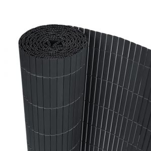 UISEBRT Canisse en PVC Brise-Vue occultant pour Jardin, Balcon et Terrasse, R&eacute;sistant aux intemp&eacute;ries, Protection visuelle, Grau, 120x500cm (Danyang Home, neuf)