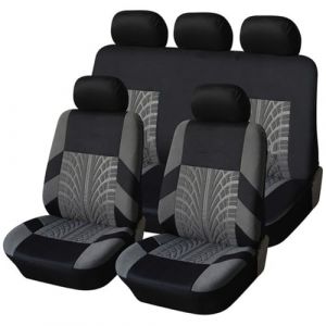 JPDEDIAN Housse Siege pour Citroen C3 AIRCROSS Auto Voiture Universel, Ensembles Housse Siège Voiture, Couvre Siege Auto Confort, Facile À Installer,Grey (huanlan, neuf)