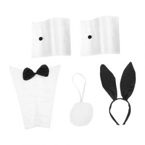 ABOOFAN Set Accessoires Serre-tête Oreilles de Lapin pour Adulte Costume Bunny Léger pour Fête Carnaval et Déguisement Fille (Halleyham, neuf)
