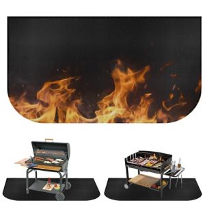 102 x 50 cm - Tapis ignifuge pour l'int&eacute;rieur - Tapis de chemin&eacute;e ignifuge - Tapis de protection contre les braises pour chemin&eacute;es - Plaque de sol pour prot&eacute;ger le sol contre les &eacute;tincelles (BSS STRONG MARK S.R.L., neuf)