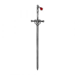Épingles à cheveux avec pendentif épée chinoise vintage en forme d'épée punk, accessoires pour femmes, cheveux en T K5Q3 (ErWuBa, neuf)