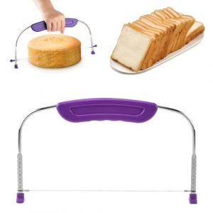 JEYORZY 1 Pcs Coupe Gâteau, Séparateur de Gâteau, Aide à la Découpe de Gâteau, Couteau à Gâteau en Acier Inoxydable, Séparateur de Fond de Gâteau, Séparateur de Gâteau, Outil de Coupe pour la Cuisso (Wacicy EU, neuf)