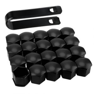 20 pcs Capuchon d'&eacute;crou de Roue 19mm, Cache Ecrou Roue Voiture Universel, Capuchons de Boulon de Roue en Plastique ABS, Cache Ecrou 19mm avec Outil de D&eacute;montage pour la Plupart des V&eacute;hicules (Noir) (YHYHZBJ, neuf)