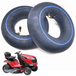 Lot de 2 chambres à air de rechange, 13 x 5,00-6, pour brouette, compatible avec tondeuse autoportée, remorque de jardin, valve coudée, tracteur de pelouse (RAMONISA SHOP, neuf)