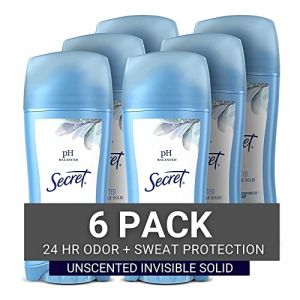 Secret Invisible Solid Unscented Antiperspirant & Deodorant Ph Balanced 2.6 Oz? (Pack Of 6) by Secret (Gorgeous Result, neuf)