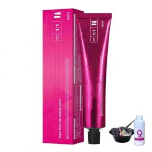 Coloration pour cheveux sans javel, coloration nourrissante pour cheveux sains pour homme et femme (rose) (LuoHeShiZanChiMaoYiYouXianGongSi, neuf)