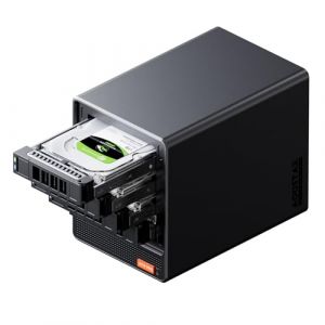 AOOSTAR WTR PRO Ryzen 7 5825U Mini PC NAS 4 baies, pas de RAM, pas de SSD, 2,5/3,5 SATA x 4 Stockage(jusqu'à 4 x 22 To), HDMI 4K, Sans disque dur, seulement 4 emplacements, sans système d'exploitation (AOOSTAR-fr, neuf)