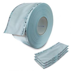 Rouleau de stérilisation autoclave - Papier de qualité médicale robuste pour stérilisation d'outils dentaires, de manucure et pédicure, de coiffure, d'hôpitaux, etc. (5,5cm x 200m) (Contidental 24h, neuf)