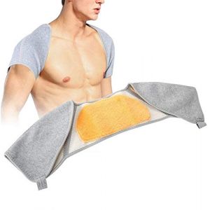 Épaulière hiver chaude en bambou et polaire orthèse de double épaule soulagement de la douleur soutien ergonomique pour femmes et hommes taille XL (Canyitar, neuf)