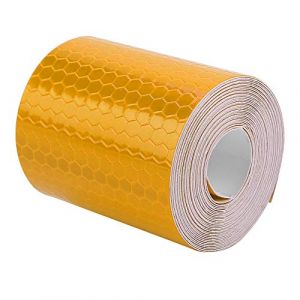 Autocollant Réfléchissant de Sécurité 5 cm X 3 M Rouleau de Ruban Adhésif Réfléchissant Haute Visibilité pour Vélos Moto Voitures Véhicules Camping-Car Camion Remorques Bateau(Orange) (Hennhonn, neuf)