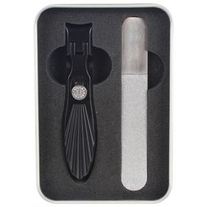 Coupe-ongles pour ongles des doigts et des orteils pour ongles &eacute;pais en acier inoxydable pour prot&eacute;ger contre les &eacute;claboussures lors de la manucure (Lusbees, neuf)