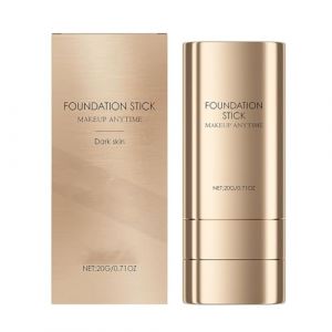 Fond de Teint dn Stick 2 en 1 Deep Shade - Adaptation Des Couleurs, Fini Nu, Texture Cr&eacute;meuse, Couverture Compl&egrave;te (3 Nuances)(Deep skin tone,4pcs) (LiuYanFengDP, neuf)