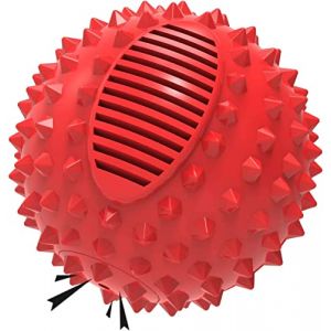 petizer Balle couineuse pour chien à mâcher agressifs, 7 cm, indestructible et durable, balle à picots à mâcher, jouet flottant en caoutchouc pour chiens de taille moyenne et grande (PETIZER, neuf)