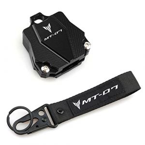 Porte-clés De Moto pour Yamaha MT07 MT-07 2015-2021 Universel Moto Accessoires Clé Shell Case Housse De Protection Et Porte-clés Porte-clés Anneau (Couleur : 1 Set Black, Size : B) (KongFuAccessories, neuf)