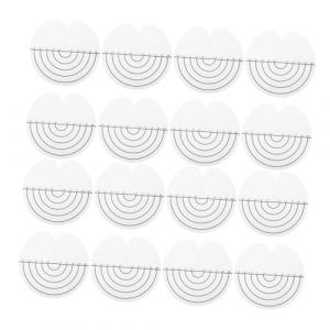 HAPINARY 100pièces Protection Thermique Garde-robes Transparentes Rondes Avec Échelle Pour Extensions De Cheveux Outils Pour Salon Et Diy (Gan Gardner, neuf)