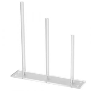 GLEAVI Support pour Élastiques Cheveux Vertical Acrylique Transparent Organisateur Tour pour Accessoires Cheveux Porte Chouchous Compact et Décoratif Rangement Pratique pour Bracelets et (Davodes, neuf)