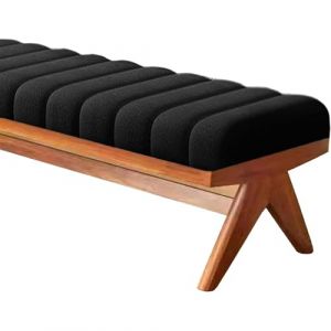 G&eacute;n&eacute;rique Coussin pour Banc D'Int&eacute;Rieur, Banc 120x40 80x40 150x40, 4,5cm D'&eacute;Paisseur Coussin De Banc, Coussin en Velours Baie Vitr&eacute;E, Coussin Rectangulaire pour Banc 2/3 Places,Noir,40x80cm (haizhikejiyouxiangongsi, neuf)