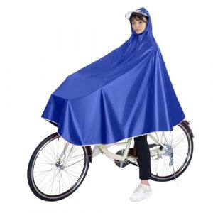 Shengxi Poncho Pluie V&eacute;lo Cape de Pluie Imperm&eacute;able &agrave; l'eau Cyclisme Capes Veste de Pluie pour Bicyclettes en Plein Air (FR/ES, Alpha/lettres, Taille unique, Taille normale, Taille normale, Bleu) (Sengxxia, neuf)