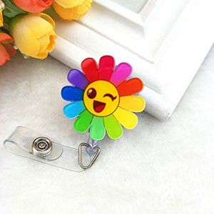 Lot de 2 porte-badges rétractables avec clip de ceinture – Porte-badge tendance et mignon – Pour filles, infirmières, enseignantes, étudiantes (Tool-Supermart, neuf)