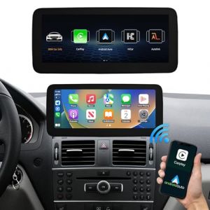Road Top Autoradio 12,3 Pouces CarPlay Écran Tactile pour Mercedes Benz Classe C W204 2008-2010 avec NTG4.0 système, Car Radio multimédia stéréo, pour sans Fil Android Auto, Mirrorlink, Navigation (Road Top, neuf)